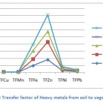 Figure 3 Transfer factor of Heavy metals from soil to vegetables